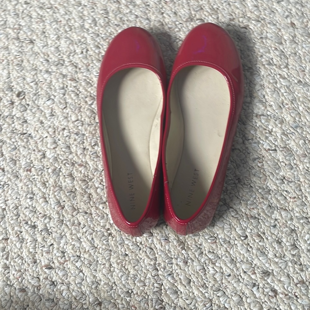 Red shoes for outing